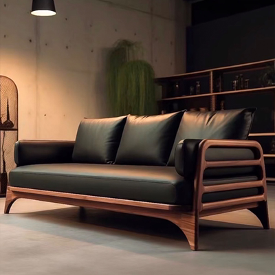 北美黑胡桃木白蜡木宋氏美学沙发茶几组合高端定制客厅别墅家具