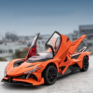 阿波罗太阳神车模合金跑车模型玩具车仿真男孩超跑儿童小汽车玩具