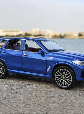 仿真1:32宝马X5越野车合金汽车模型车内摆件儿童声光男孩玩具收藏