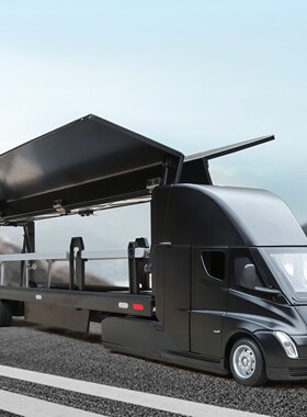 1:32特斯拉Semi双层货柜运输车模型仿真合金拖挂式卡车儿童玩具车