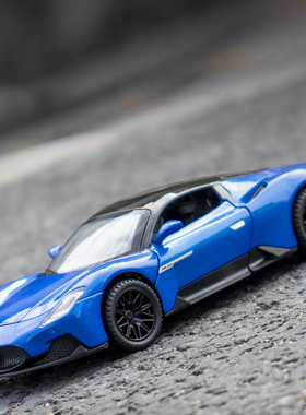 嘉业1：32仿真玛莎拉蒂MC20跑车模型合金收藏摆件儿童回力玩具车