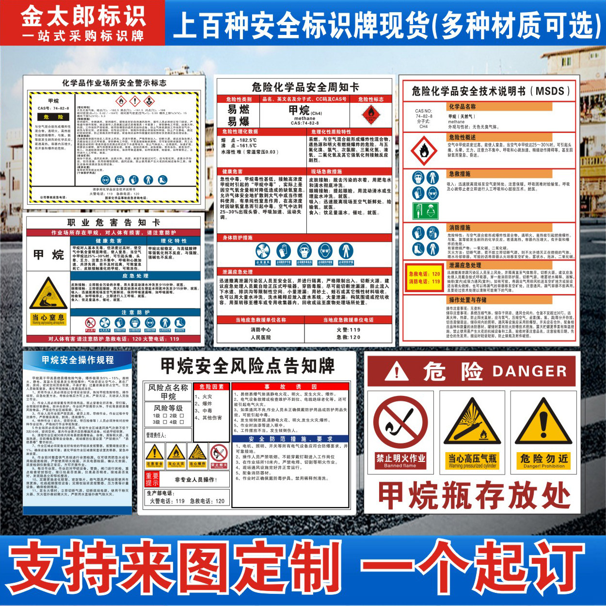甲烷新国标职业危害告知卡