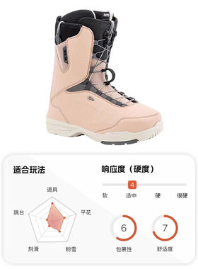 冷山雪具NITRO尼卓单板雪鞋SCALA滑雪鞋全能滑雪靴单板鞋2425女款