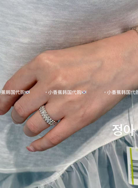 韩国正品lloyd戒指莫桑钻925银 轻奢小众戒指 万花筒戒指