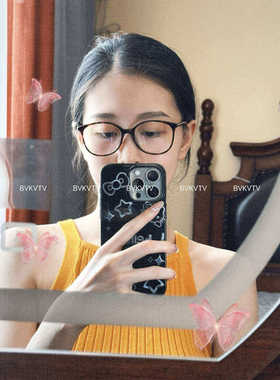 icc小巧轻盈～26s新款圆框防蓝光 平光镜 素颜镜 男女同款