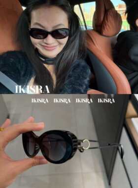 icc 26-1 出口国际外单 金属镂空镜腿猫眼墨镜素颜百搭太阳镜