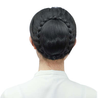 手工编织高仿真盘发发髻