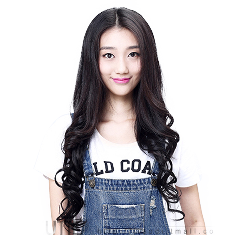 娇滴滴 卷发假发片 大波浪一片式卷发片 逼真中长卷发增发接发片