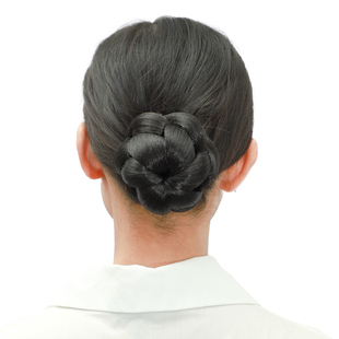 娇滴滴假发 复古典旗袍新中式盘发花苞头 高仿真发丸子头发髻自然