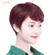微卷时尚 利落短直发妈妈假发套 女 假发套 高仿真 短款 娇滴滴假发