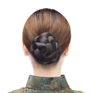 娇滴滴 假发小发包 时尚复古盘发发髻 新娘假发丸子头发苞花苞头