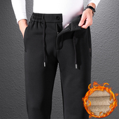 羊羔绒裤 保暖裤 子加绒加厚休闲裤 男士 男纯棉爸爸男裤 冬季 外穿棉裤