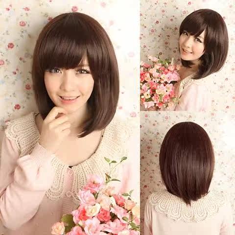 Perruque cheveux raides Court - Ref 2612378 Image 3