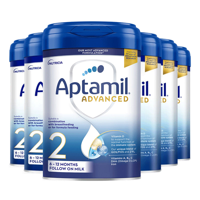 英国爱他美白金先进2段6-12M奶粉