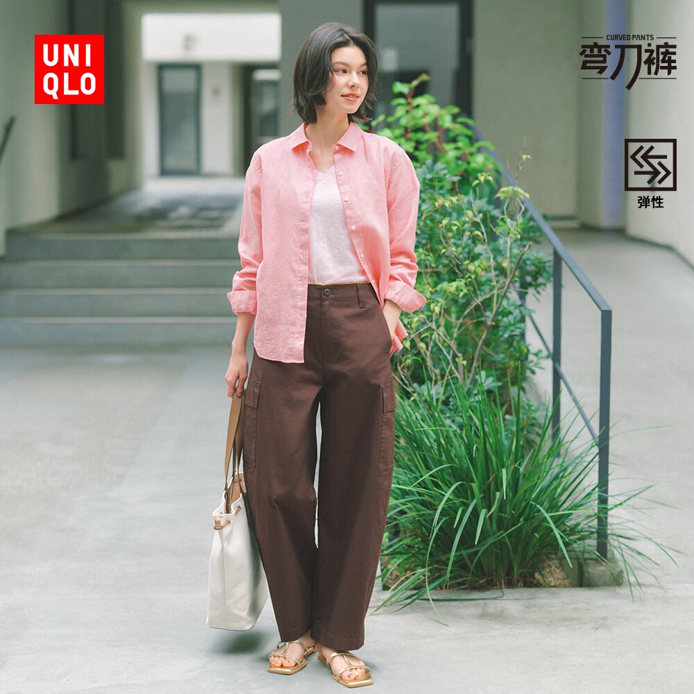 2026春季女装廓形工装裤/弯刀镰刀裤子