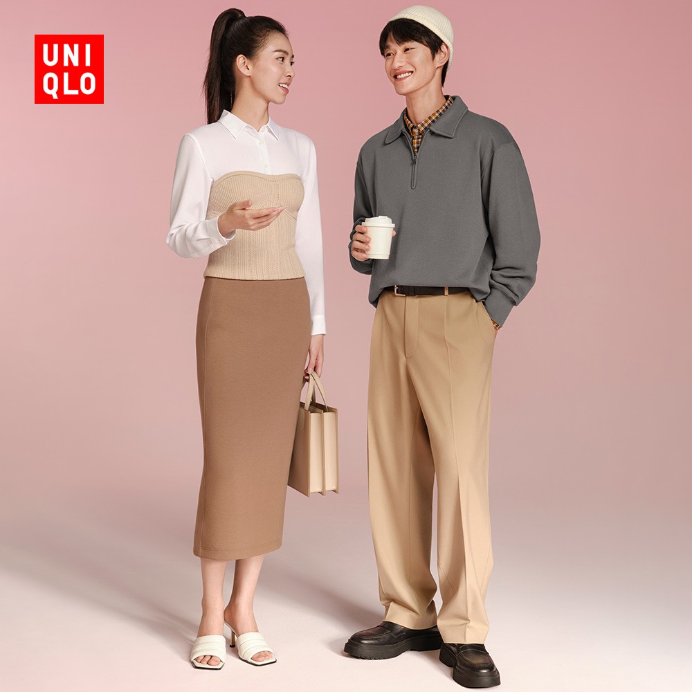 UNIQLO 优衣库 男装女装半拉链卫衣(毛圈布风格运动衫上衣秋装)463644