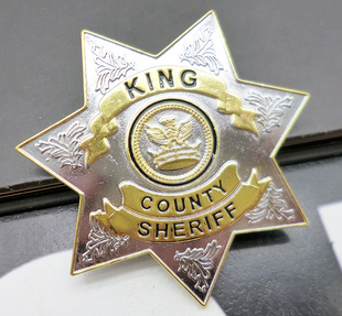 行尸走肉金属徽章胸章治安官标志影视周边饰品Rick瑞克胸章 酷 包邮