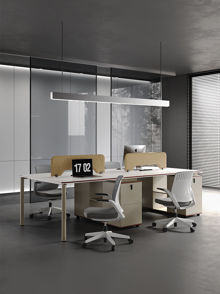 办公桌椅组合简约现代4四6人位职员桌办公室桌子工位电脑桌员工位