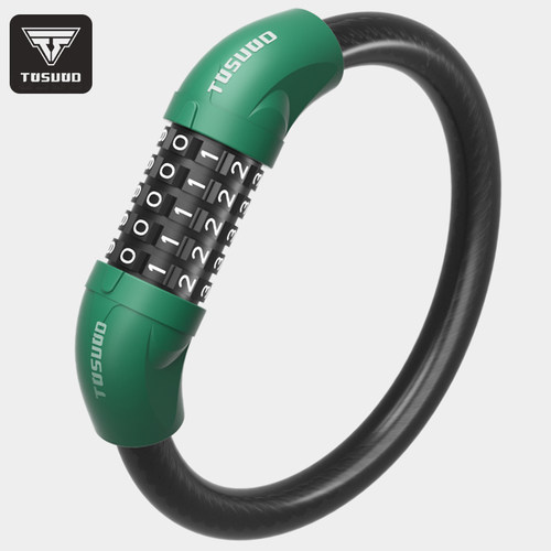 自行车锁防盗锁密码锁电动车山地车儿童单车锁便携环形锁装备配件