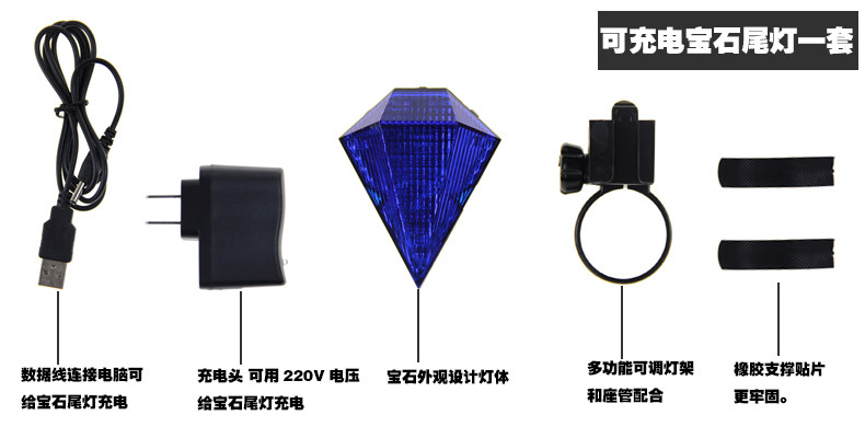 Lumière vélo FAXIANZHE - Taillights - Ref 2399096 Image 5