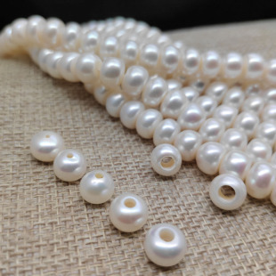 大孔淡水珍珠天然8595隔珠散珠手工串珠手链项链手串配件DIY材料