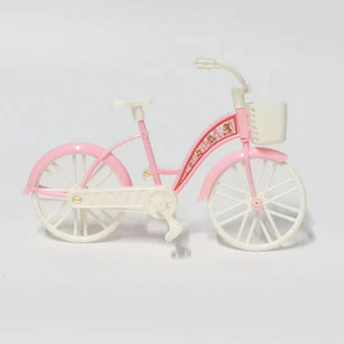 塑料仿真创意传统老式复古单车二八大杠三轮自行车模型玩具黄包车