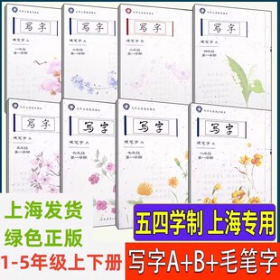 2025上海小学语文写字硬笔字AB册毛笔字一二三四五年级12345上下第一二学期全新正版人民教育出版社课堂同步写字