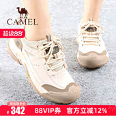 鞋 骆驼女鞋 系带防滑轻便运动户外休闲徒步旅游工装 新款 子 26春季
