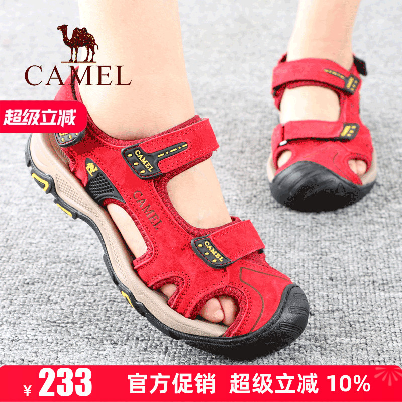 骆驼户外休闲透气沙滩凉鞋女鞋