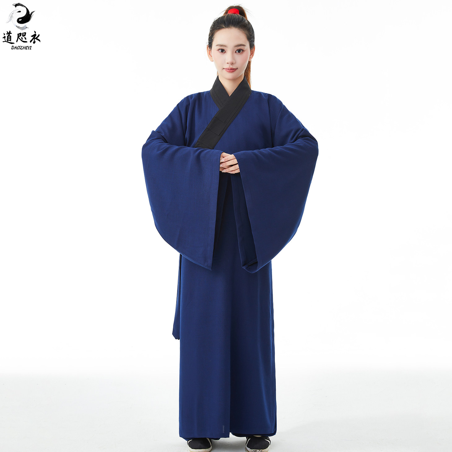 武当三清领道袍男女款中国风道士服长款汉服大袖得罗武当道服大褂