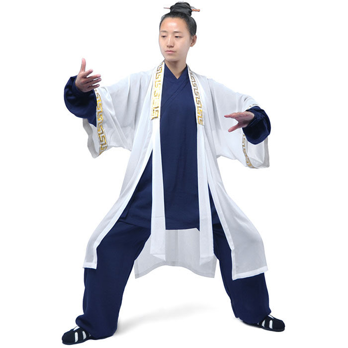 武当回字边太极披纱晨练表演服