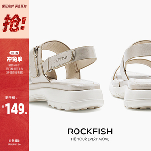 运动休闲绑带女士厚底凉拖鞋 Rockfish英国正品 女春夏新款 正品 凉鞋