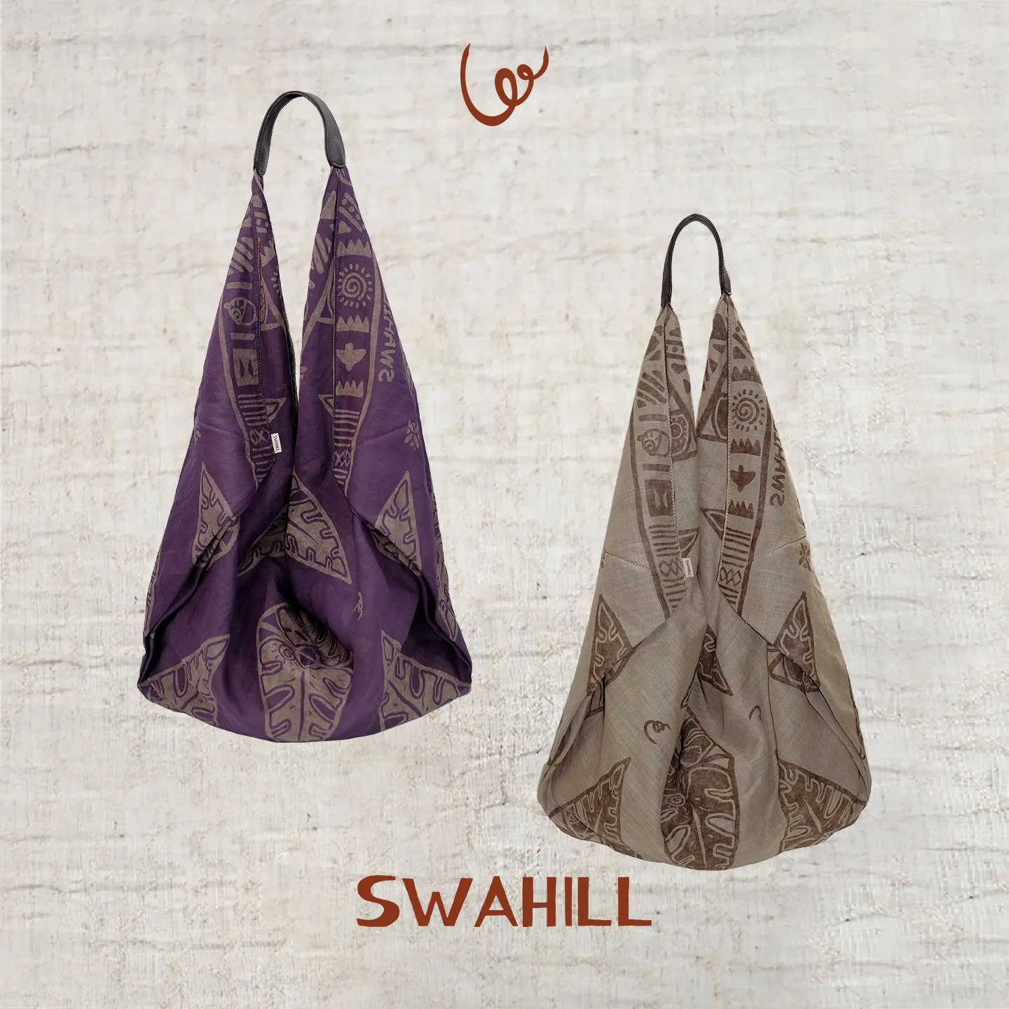 SWAHILL 斯瓦山丘 Trip.05 TUVUTI 大号棉麻印花丝巾包