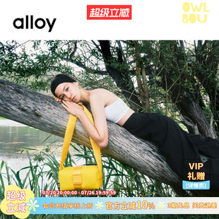 ALLOY尼龙吐司包mini小众简约纯色小方包包女多功能妈妈包休闲风