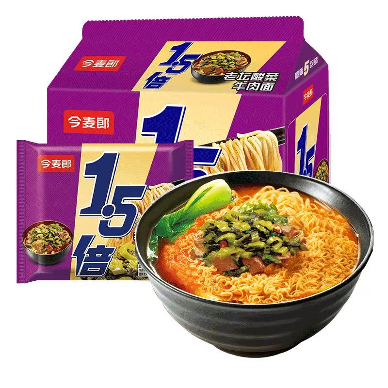 今麦郎老坛酸菜方便面1.5倍