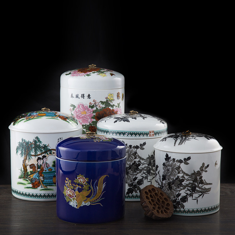 10 ceramics Rice VAT Jingdezhen Porcelain Rice barrel Large 10kg Pickle Bacon Earthen jar Pastel With cover Canisterin the Kitchen/Cooking utensils , Kitchen Gadgets/Kitchen storage , Storage jars/Kitchen storage containers , M barrels/Migang  category - from Buy2taobao.com to provide professional Taobao agent buy service
