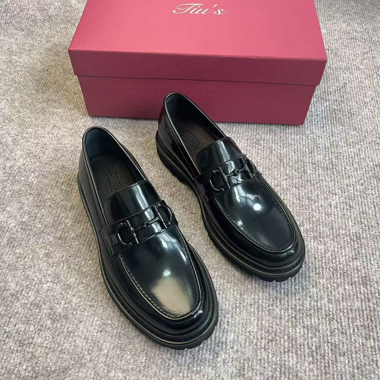 皮鞋乐福鞋牛皮休闲皮鞋