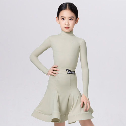 薇妮舞美拉丁舞比赛规定服女童