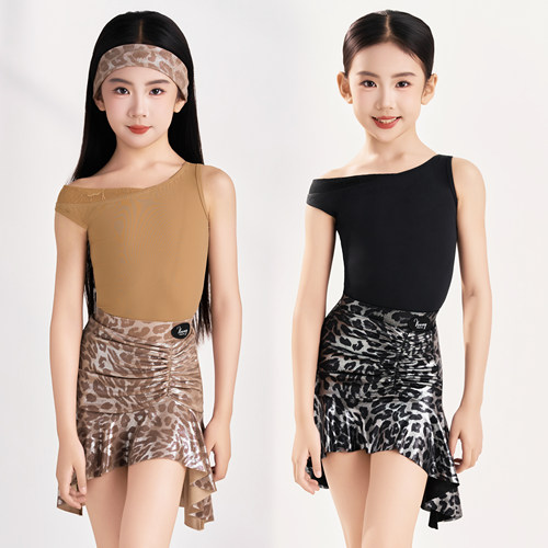 薇妮舞美拉丁舞夏季女儿童练功服