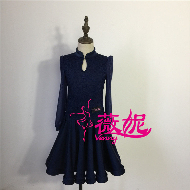 Venny薇妮新款少儿浮雕蕾丝规定服装考级舞服女童泡泡袖舞蹈服装|ruв категории движение/йога/фитнес/фанаты товаров, танец/аэробика/гимнастика, латинский танец, латинского танца костюм - от Buy2taobao.com для оказания профессиональной услуги покупки агента Taobao