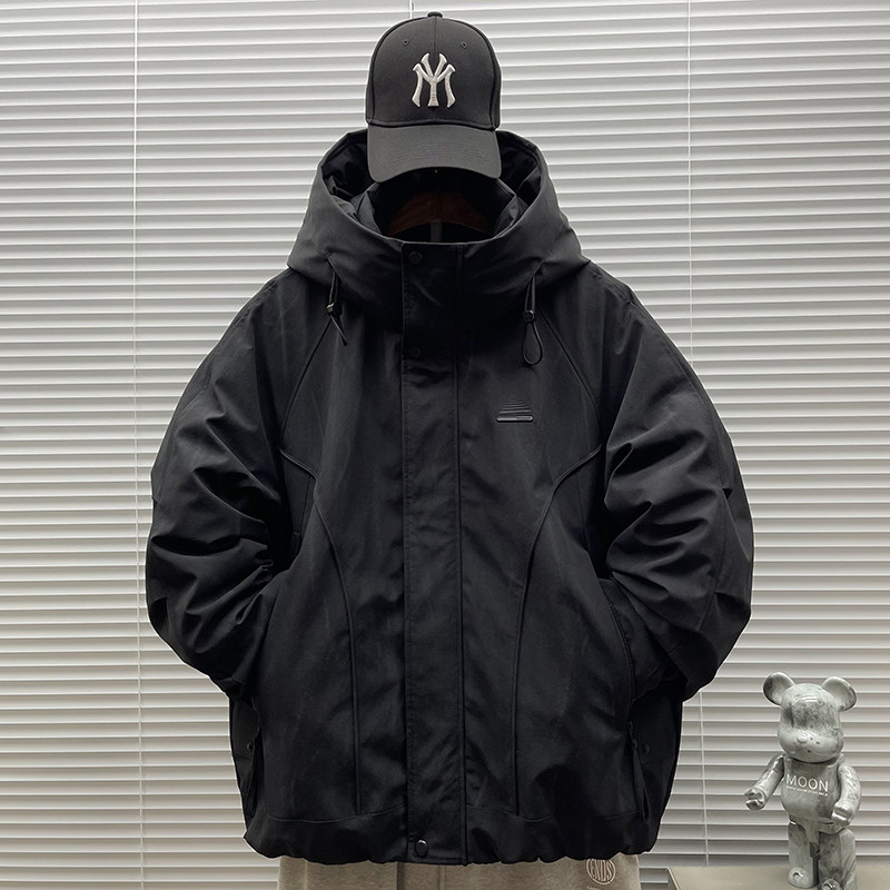 2025新标90白鸭绒短款连帽羽绒服男2552P340,男装羽绒服,钱塘735