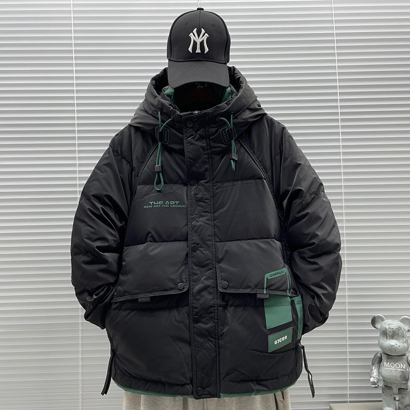 2025新标90白鸭绒短款连帽羽绒服男2327P270,男装羽绒服,钱塘735