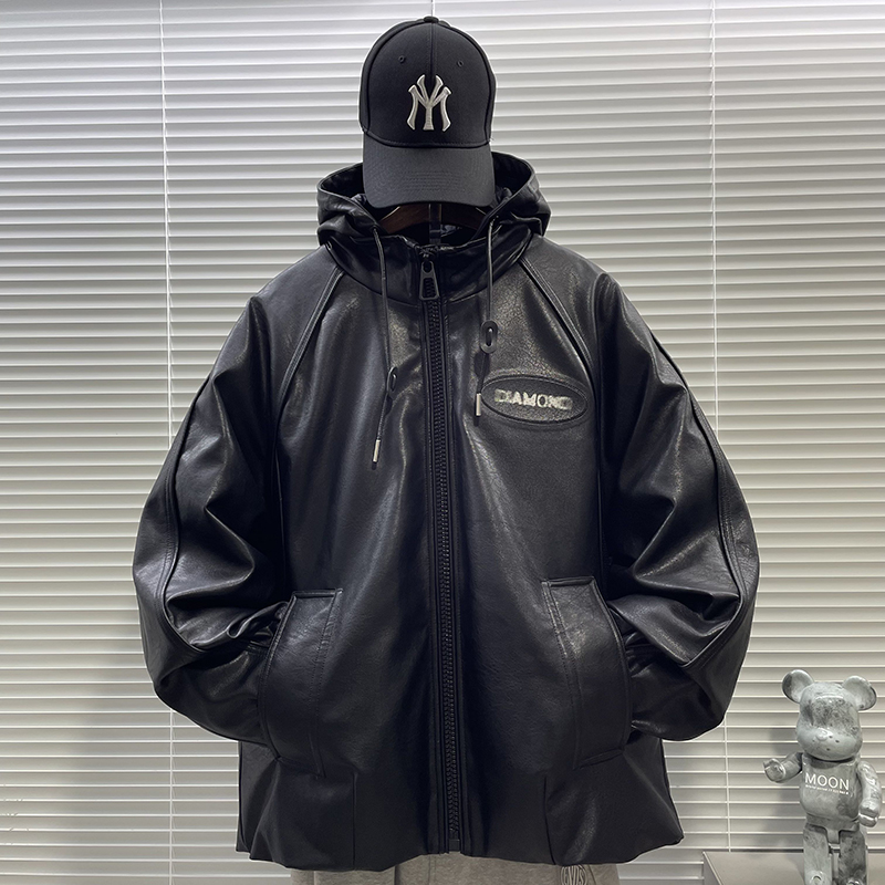 2025新标90白鸭绒高端潮牌皮衣羽绒服男H911P445699，男装皮衣，钱塘735