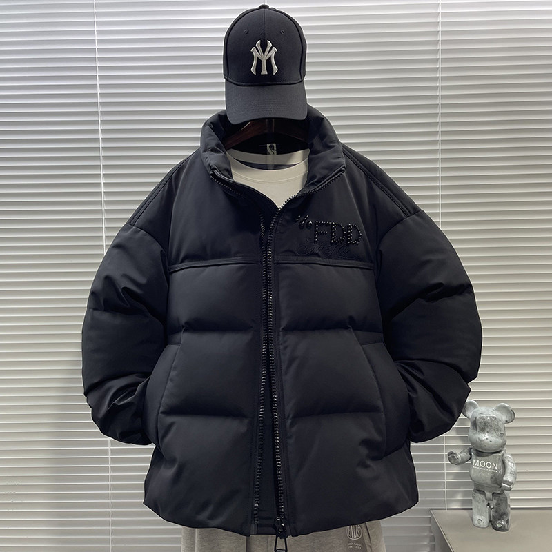 2025新标90白鸭绒潮牌手工缝钻短款羽绒服男H918P465799,男装羽绒服,钱塘735