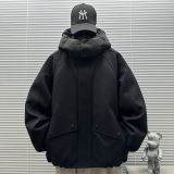 2025新标90白鸭绒高端潮牌绵羊毛连帽羽绒服男H917P445699，男装羽绒服，钱塘735