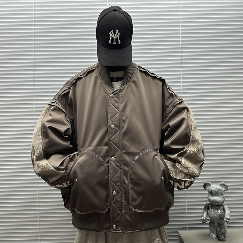 2025新标90白鸭绒高端潮牌双面穿短款羽绒服男H902P370599，男装羽绒服，钱塘735