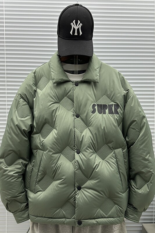 2025新标90白鸭绒加厚小翻领情侣百搭款羽绒服SY005P180,男装羽绒服,钱塘735