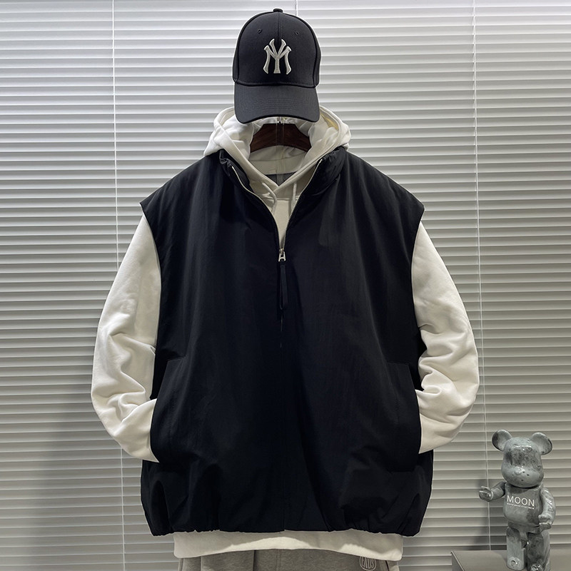 2025新标90白鸭高品质日系短款立领羽绒马甲男6001P190,女装马甲,钱塘735