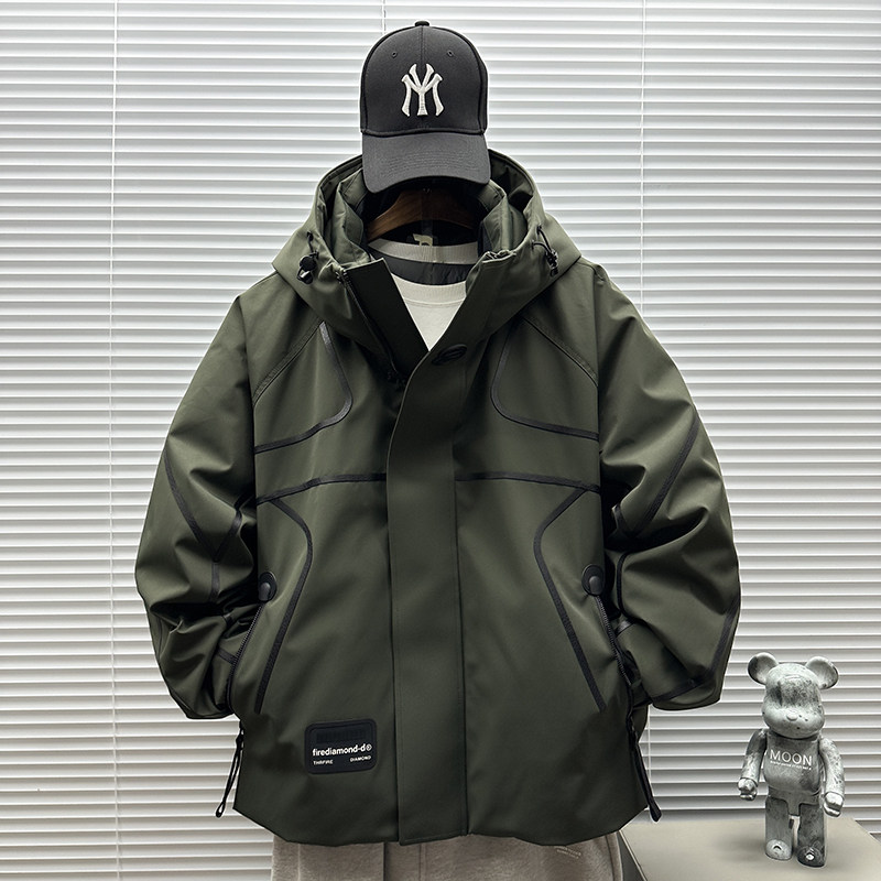 2025新标90白鸭绒户外潮牌短款连帽羽绒服男H908P435699,男装羽绒服,钱塘735