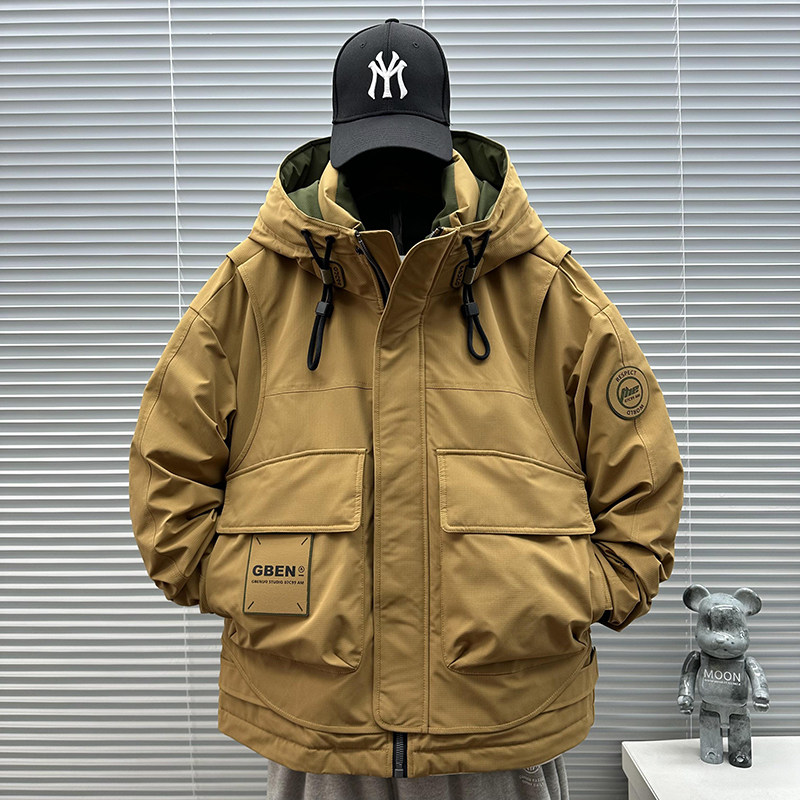 牛道2025新标90白鸭绒派克连帽羽绒服2339P330,男装羽绒服,钱塘735